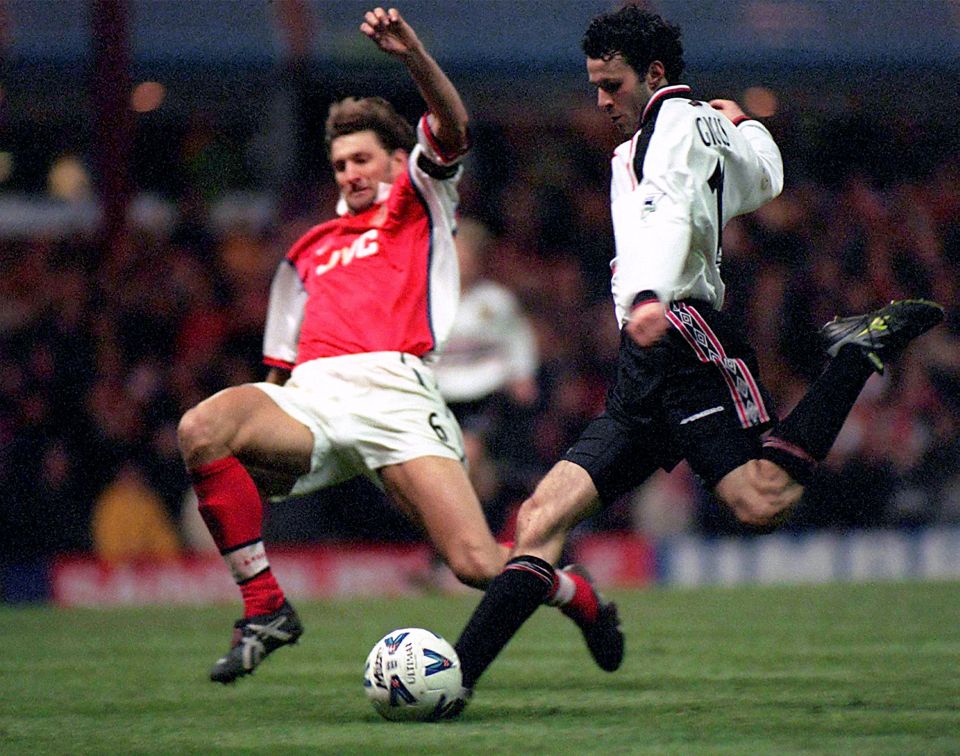 Ryan Giggs scores his sensational solo goal in the FA Cup against Arsenal in 1999