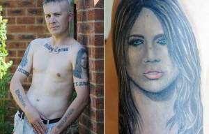 Miley Cyrus fan Carl McCoid