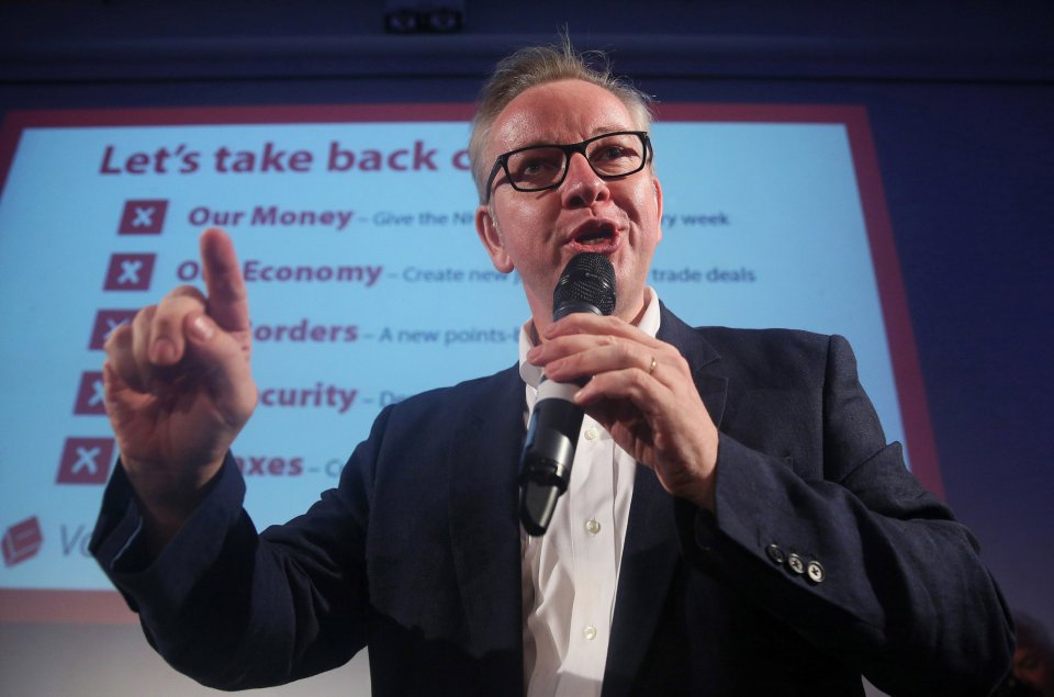 Meanwhile, senior Cabinet members like Michael Gove have given Brexit serious authority