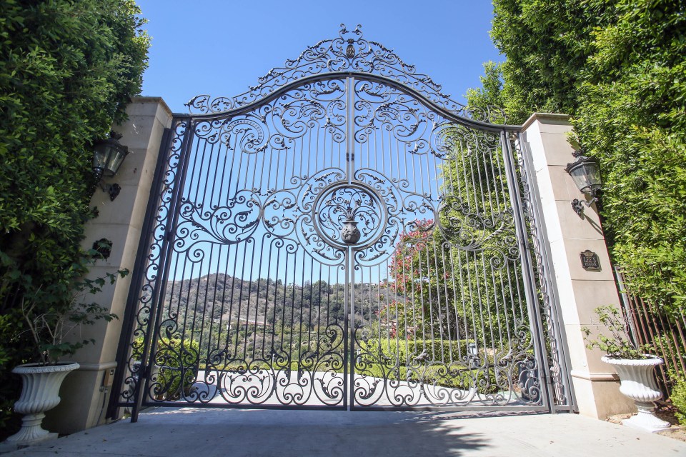 The Beverly Hills mansion is closed off with impressive gates to ensure Neymar enjoys his privacy