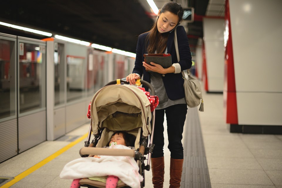 Mum on phone