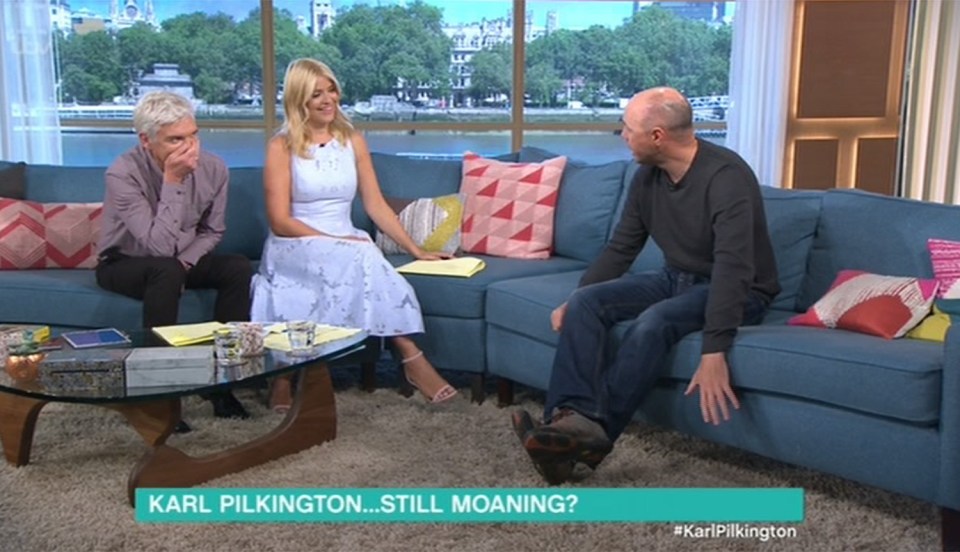 Holly Willoughby, Phillip Schofield, Karl Pilkington