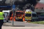 East Surrey Hospital ambulance fire