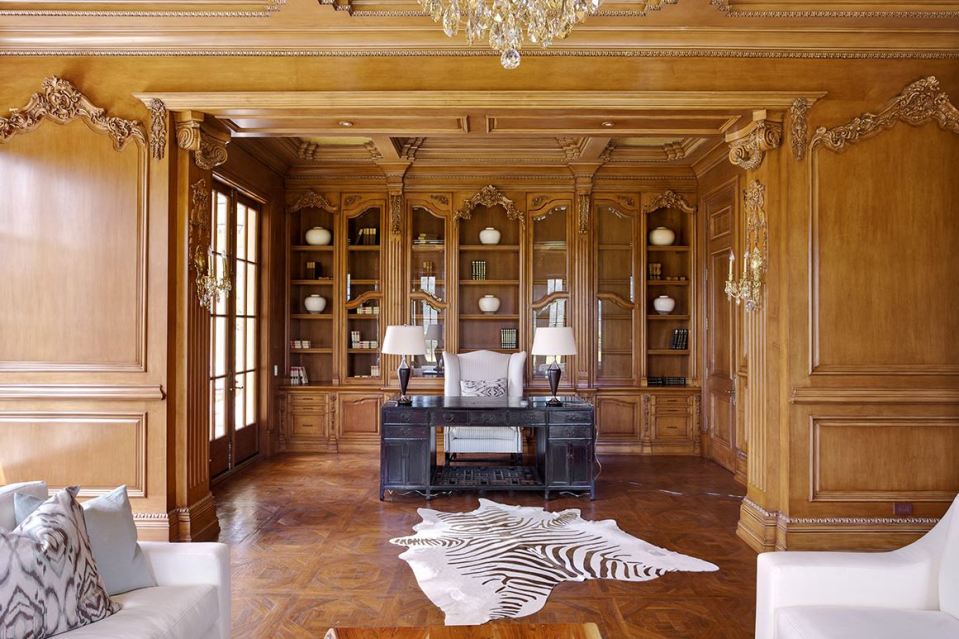 The beautifully decorated mega-mansion is modelled after after Le Petit Trianon at Versailles in France