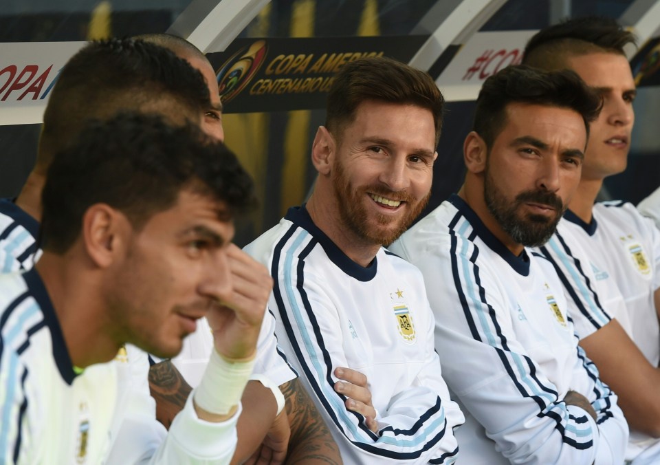 Lionel Messi was on the bench throughout as Argentina overcame Chile