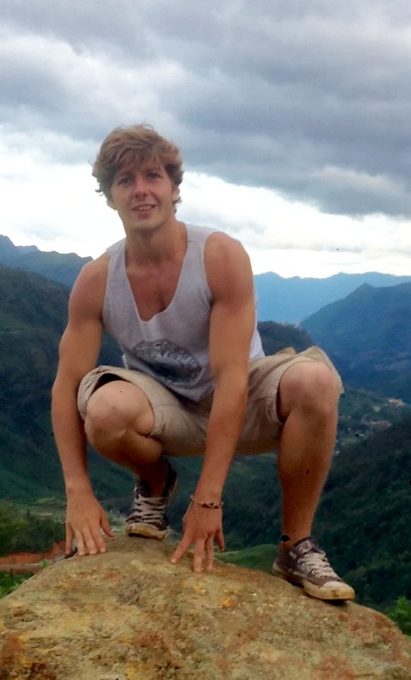 Aiden managed to tell his loved ones he had fallen in a desperate last text message