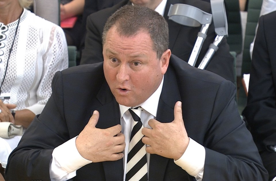 Mike Ashley addresses committee over Sports Direct