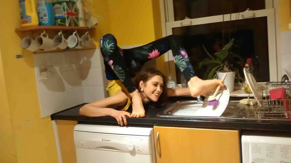 Bendy woman