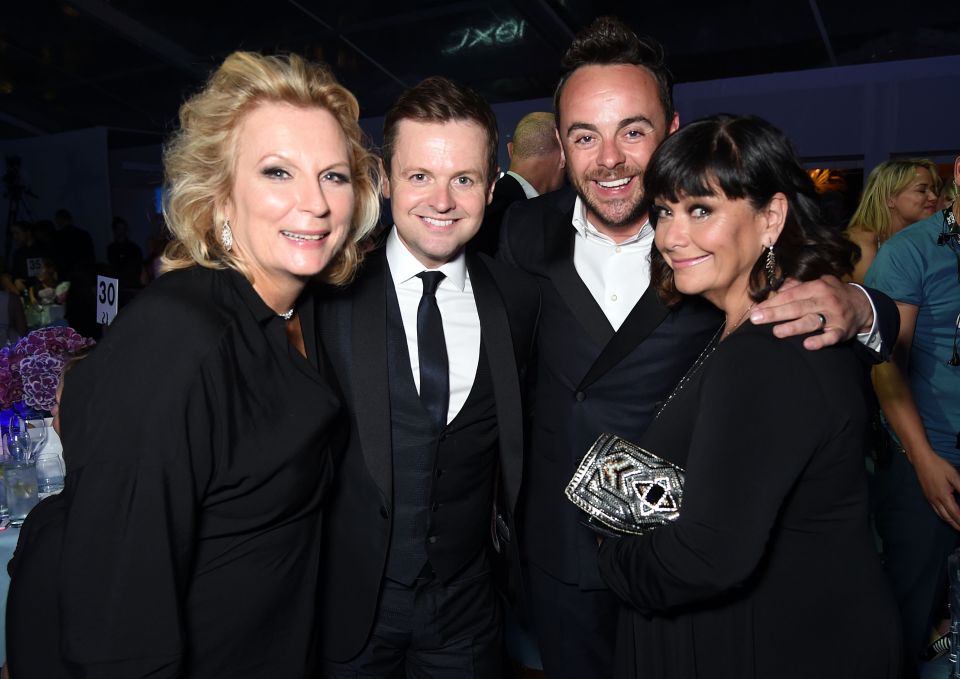 Dawn and Jennifer were hanging out with their celeb pals Ant and Dec