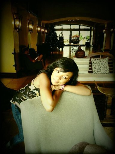 Mpho before she took anti-depressants and became ill 