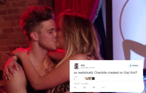 'She cheated on Gaz first!' Charlotte Crosby comes under fire as fans watch her kiss Marty
