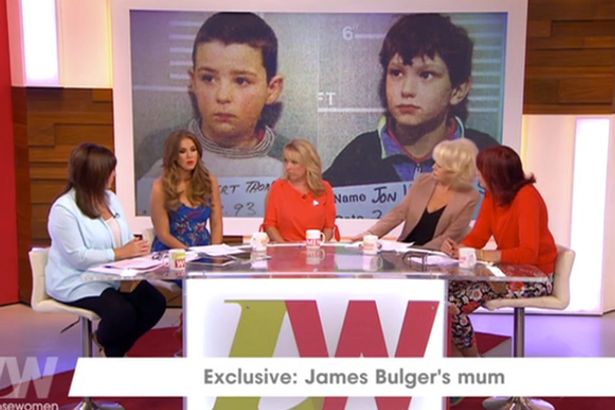 Denise Fergus relived her ordeal on ITV daytime show Loose Women