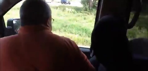 The father manages to yank the door shut as the family let out terrified screams. The unseen driver slams the gas the make a hasty escape from the inquisitive bear