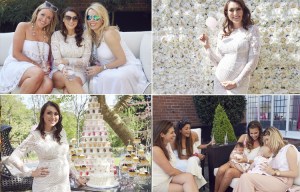 Mum-to-be Luisa Zissman looks radiant as she throws a beautiful pink themed baby shower at her home