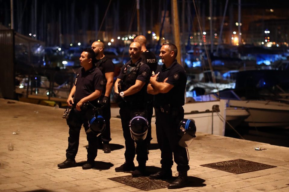 French police had enjoyed a relatively peaceful night until trouble flared not long before midnight