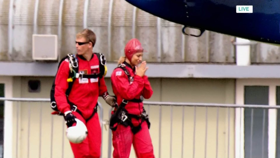 Ferne put herself to the test today by going skydiving