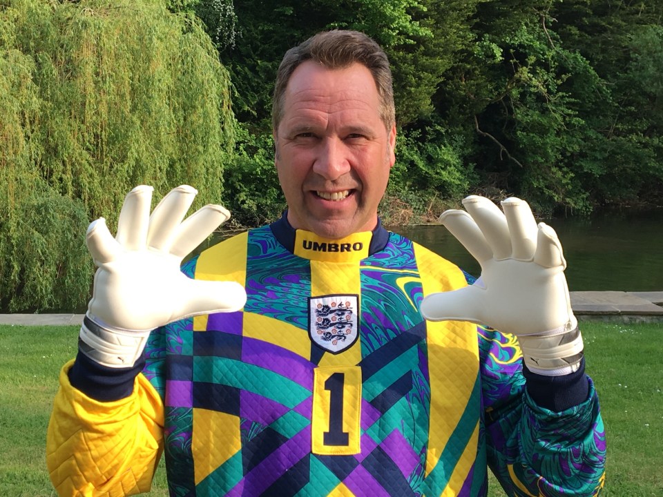 Former England goalkeeper David Seaman is on board for Football Shirt Thursday, as England take on Wales at 2pm