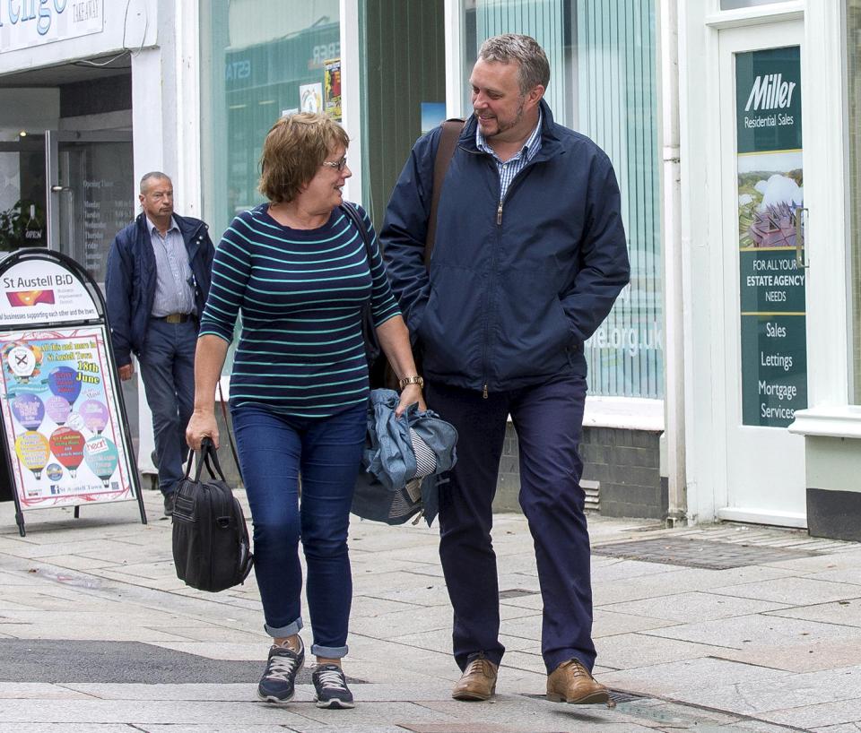Steve and Anne Double out and about this week looking as happy as ever