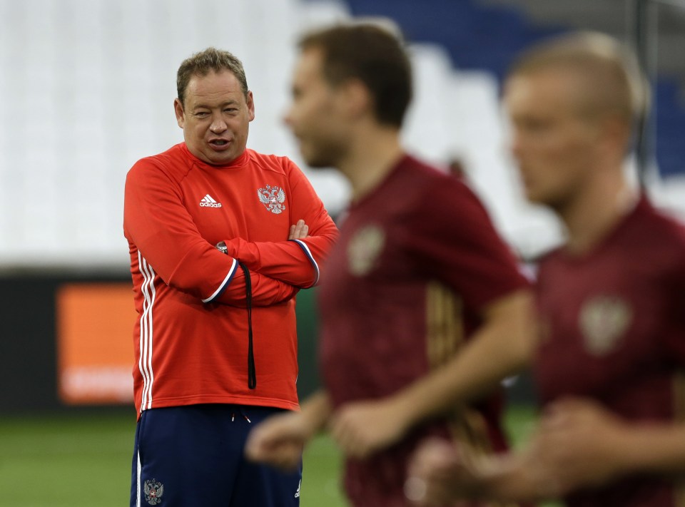 Russia coach Leonid Slutski is quite the character