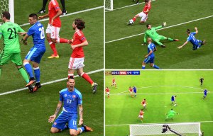 Euro 2016: Ben Davies produces early contender for save of tournament to stop Wales going behind in Bordeaux
