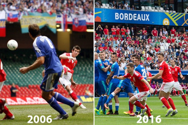 Gareth Bale scores for Wales against Slovakia