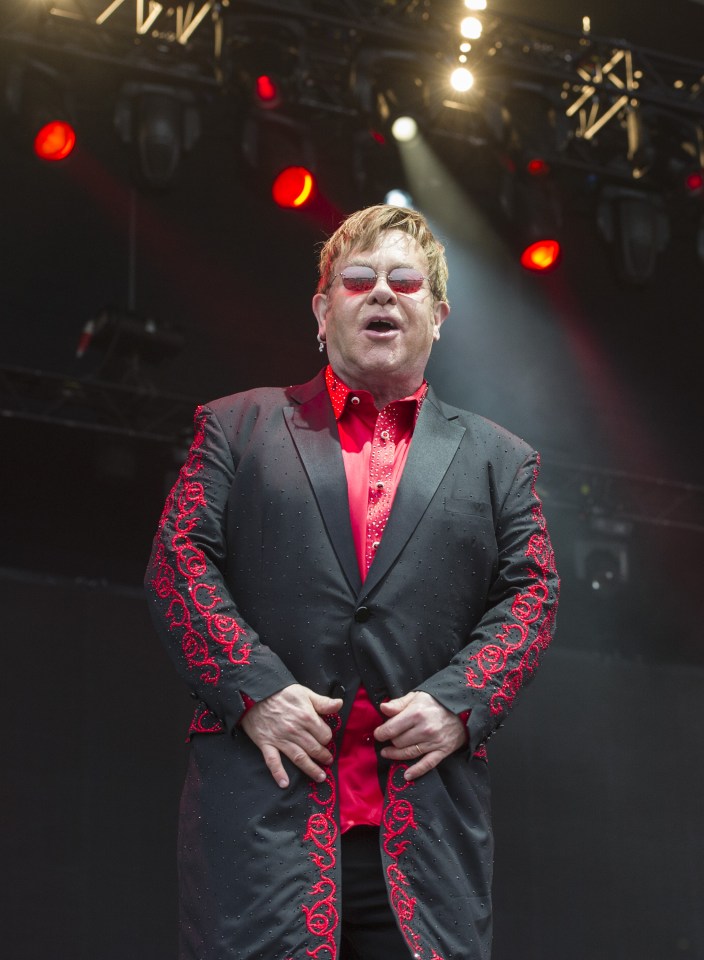 Elton John Performs At Leicestershire Cricket Ground