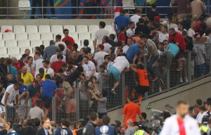 Russian fans mercilessly stormed helpless England supporters after the 1-1 draw in Marseille, with Uefa handing the nation a suspended disqualification