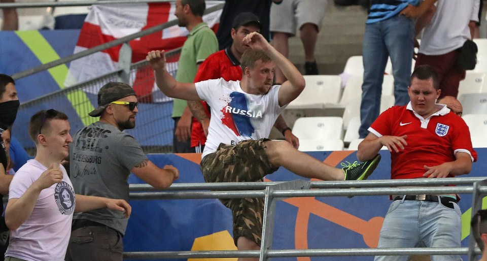 Russian hooligans