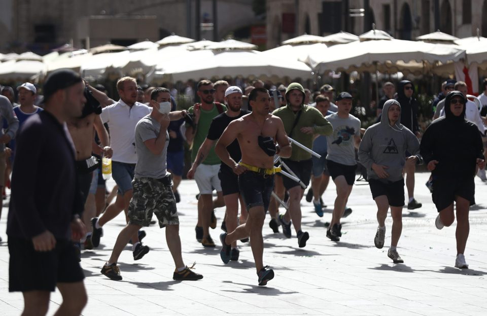 Russian hooligans