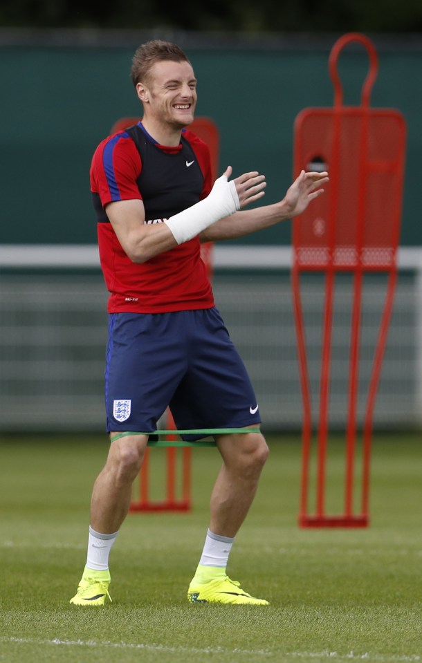 Jamie Vardy didn't get off the bench against Russia