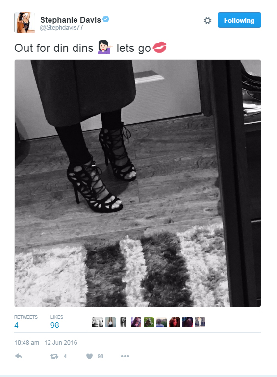She returned to social media last night, but disappointed followers with her choice of selfie