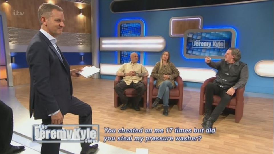 Jeremy Kyle was left stunned on today's show after a guest, who had cheated 17 times, said she wouldn't sleep with him because he was 'too old'