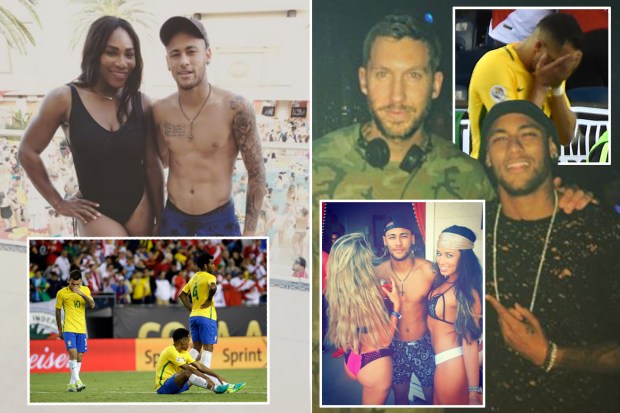 Neymar has been partying in the United States with celebrities and models while his countrymen got knocked out of the Copa America