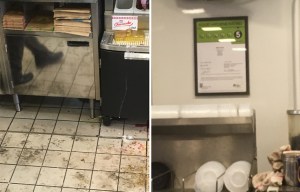 Is this the dirtiest McDonald’s in Britain? Dad films filth-stained floors and unclean drinks machines in…