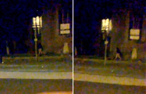 Moment mum takes on a notorious flasher who terrorises women
