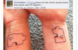 Matching tattoos, a shared Facebook account… and 15 other signs of the worst couples on social media