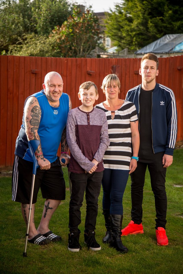 Daryl's family have accused NHS chiefs of effectively condemning the youngster to die. He is picture here (centre) with mum Sam, dad Terry and brother Brad