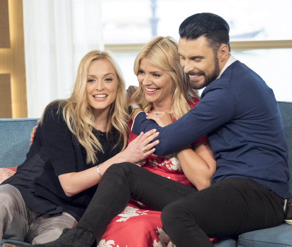 Holly joked around with pal Ferne Cotton and co-host Rylan during the show