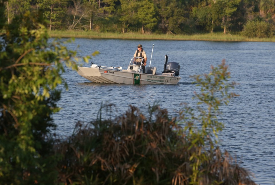 Florida Fish and Wildlife searched the lagoon for the two-year-old