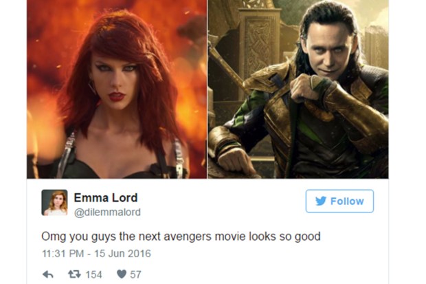 Tweets on Taylor Swift and Tom Hiddleston are dating