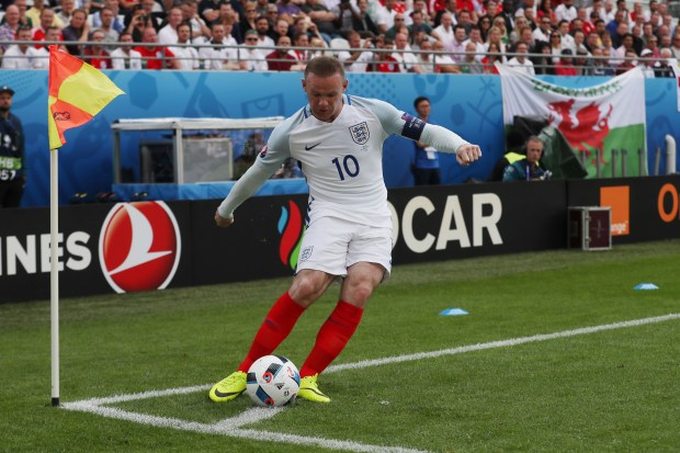 Wayne Rooney has been put on corners duty for England instead of Harry Kane