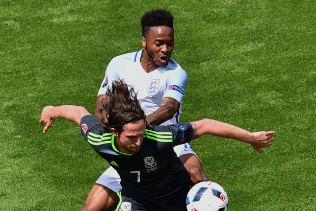 Raheem Sterling had a difficult game against Wales as he fluffed an early chance before being taken off by Roy Hodgson