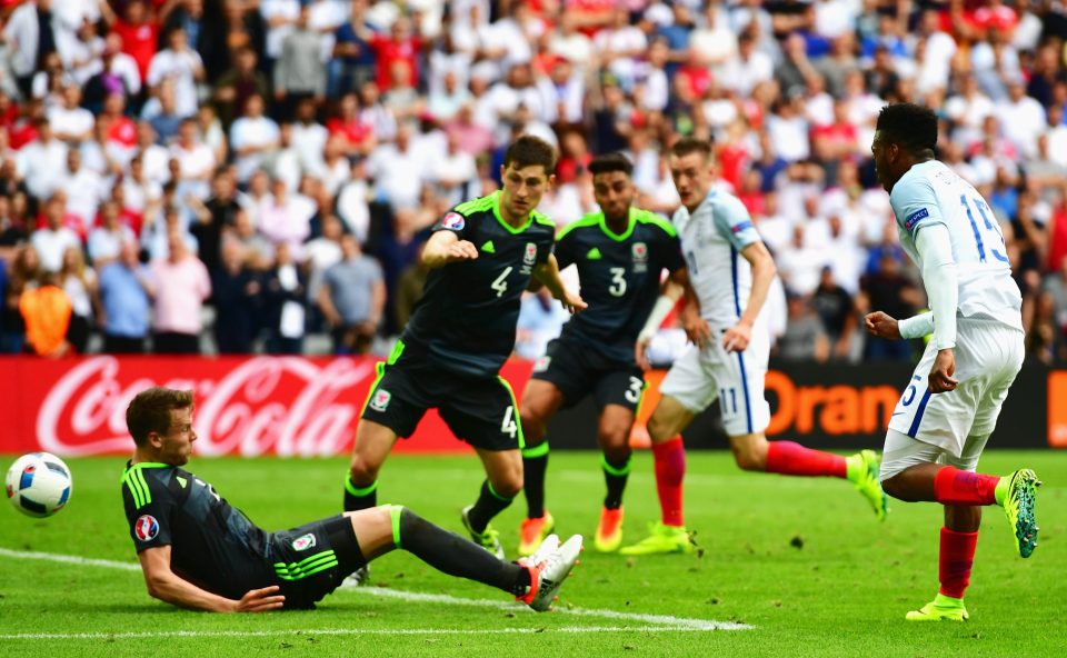 Daniel Sturridge pokes his winning goal in to snatch victory for England