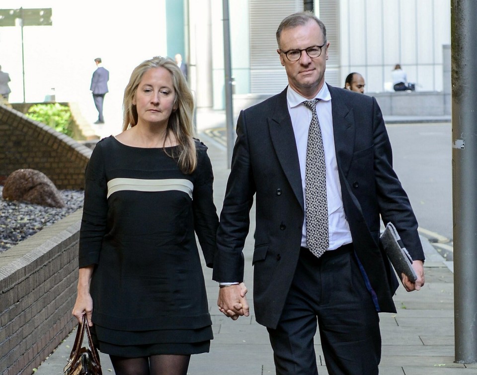 Jonathan Simpson and his property lawyer wife Katherine 