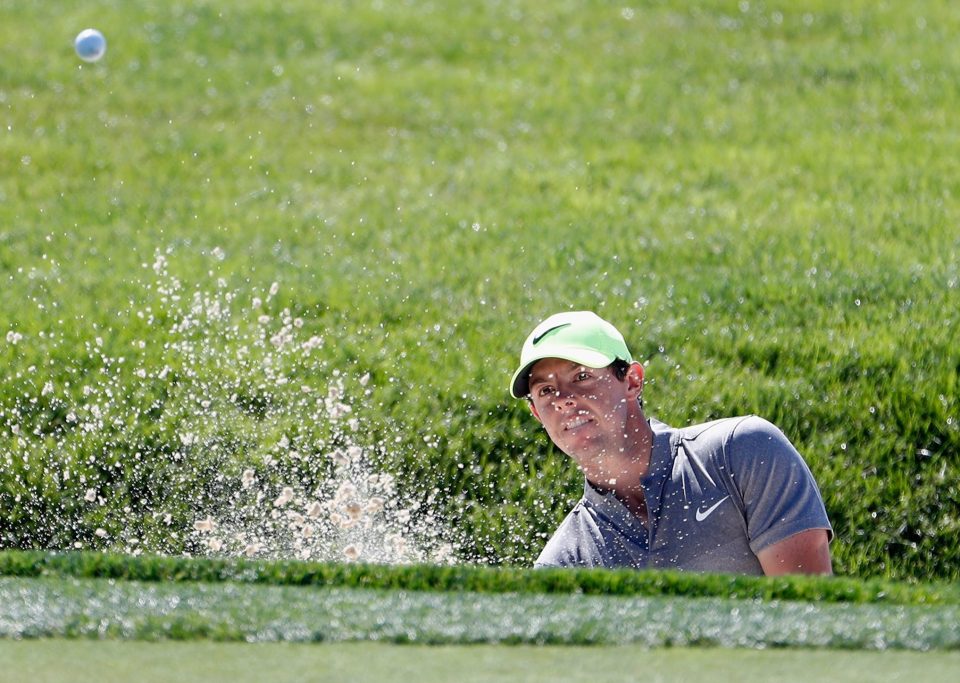 Rory McIlroy of Northern Ireland play