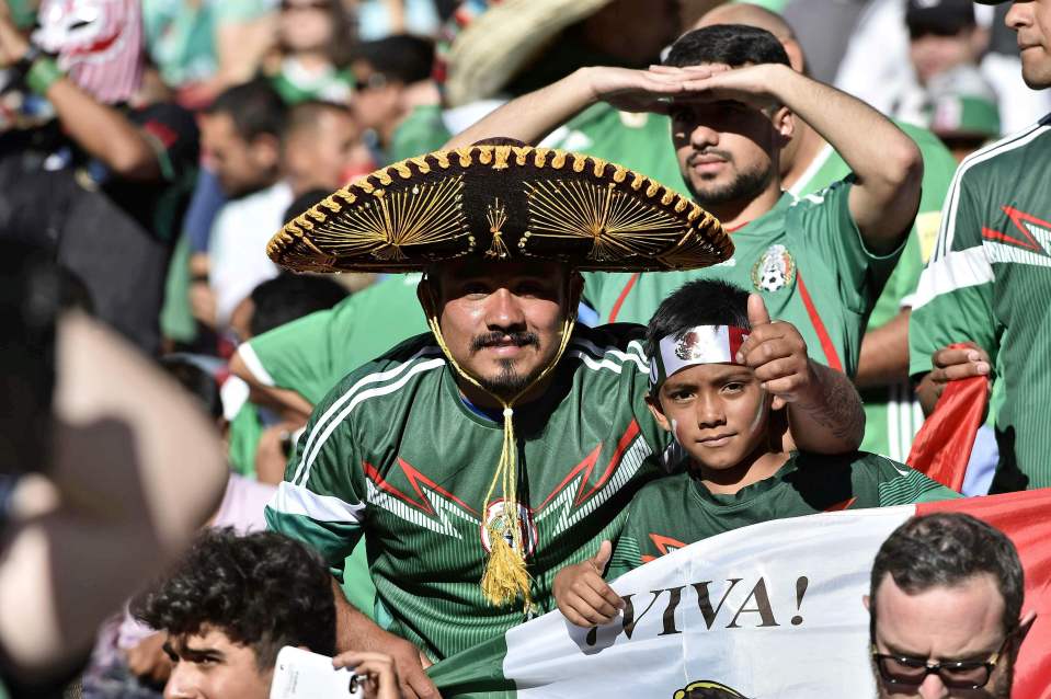 It was a packed out crowd in Santa Clara with Mexicans dominating the stands