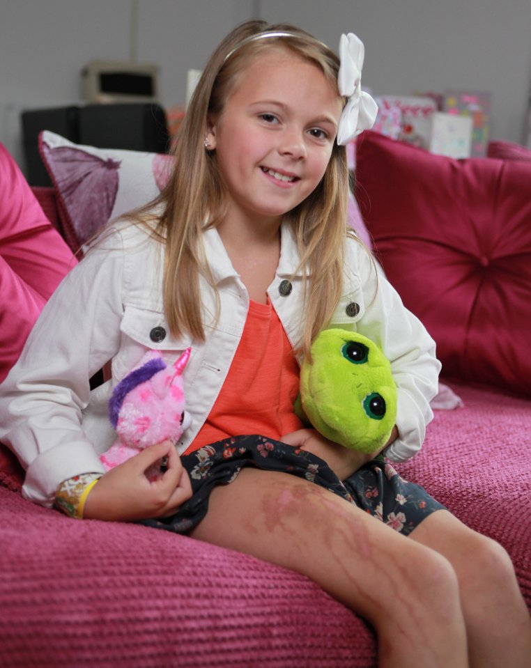 Olivia Nickles suffered bad burns from suncream on holiday in Mexico with her mum Louise