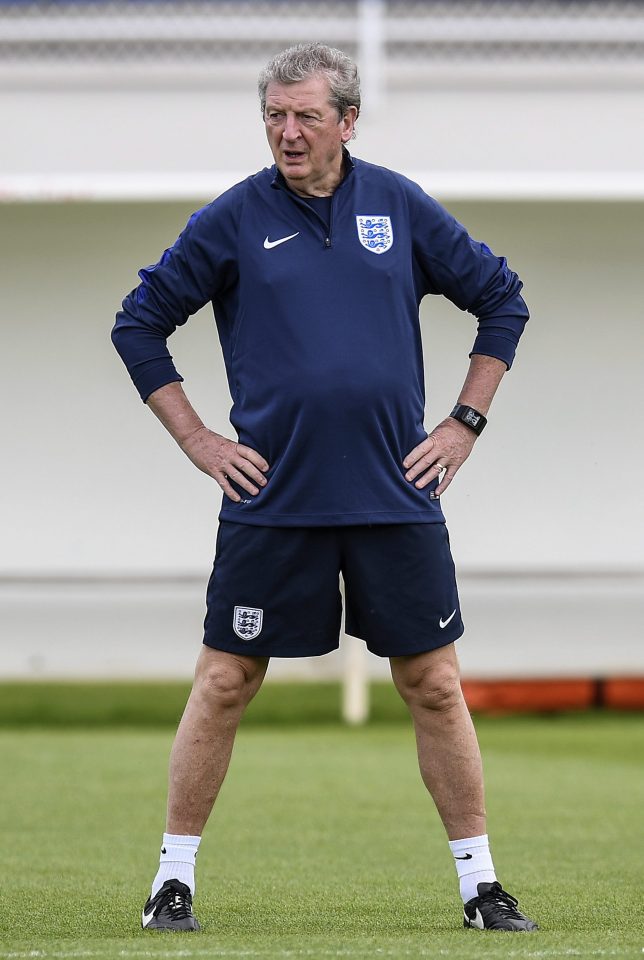 Roy Hodgson takes charge of England training ahead of Slovakia clash