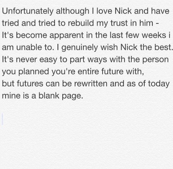 Iggy posted a message on her Instagram page to explain her decision 