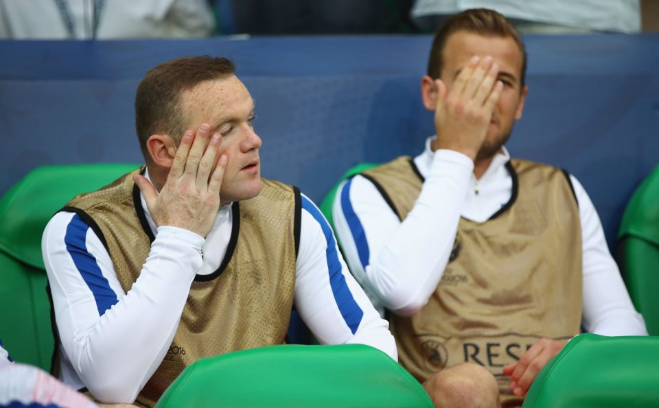 Wayne Rooney and Harry Kane